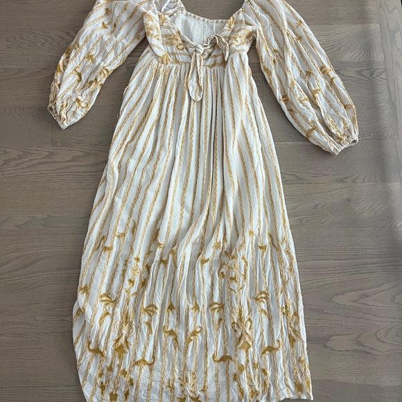 Anthropologie enbroidered sweat heart maxi dress. NWT. - Picture 4 of 4